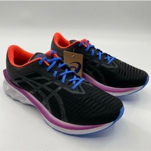 Asics Women's NOVABLAST Running Shoes Back/Purple/Orange 1012A584-001 Size 11